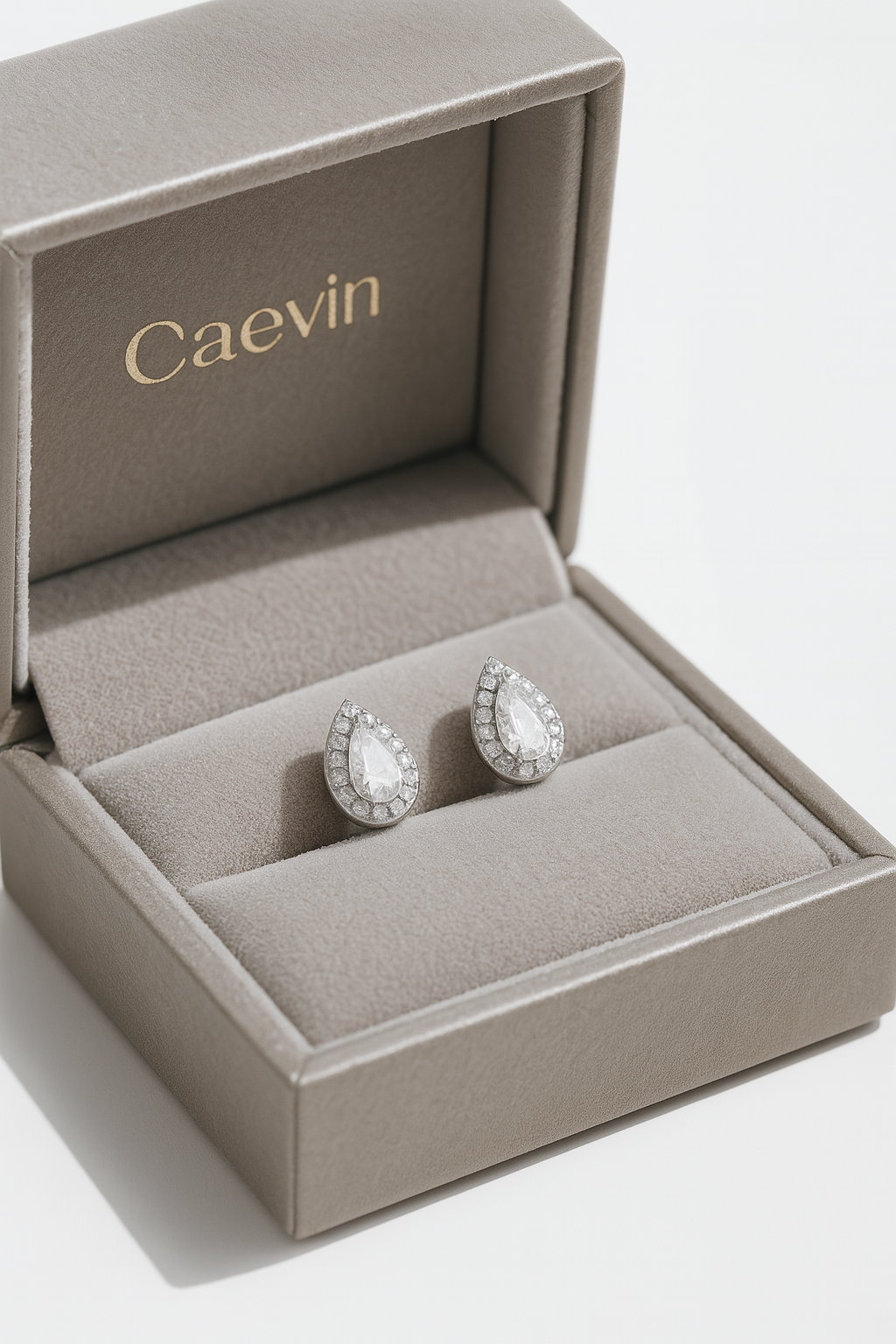 MODIAN Pear Cut Moissanite Earrings – 925 Silver