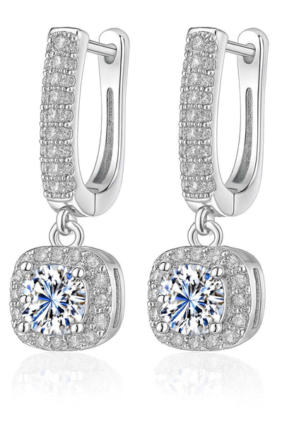 Super White Lab-Created Diamond Earrings