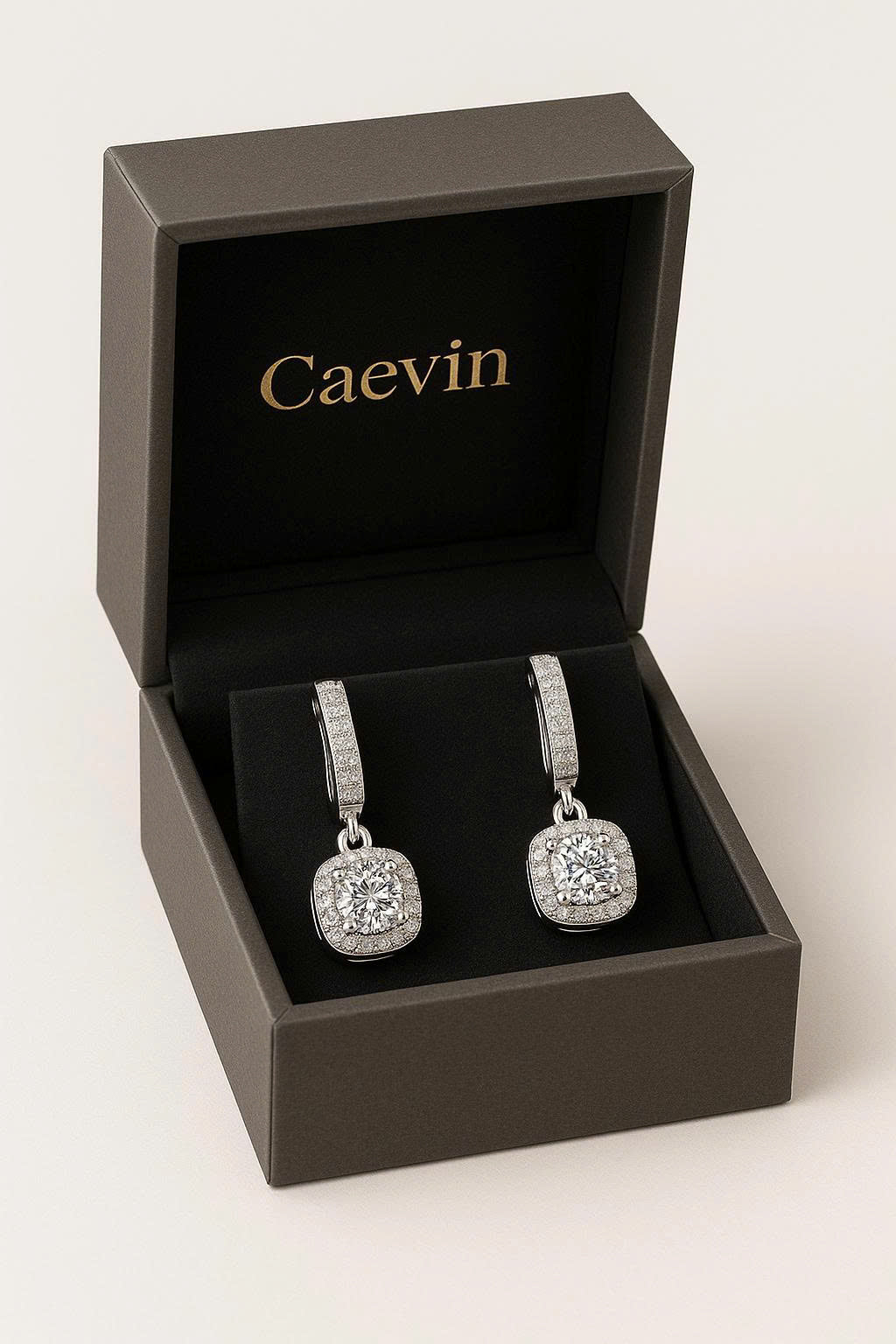 Super White Lab-Created Diamond Earrings