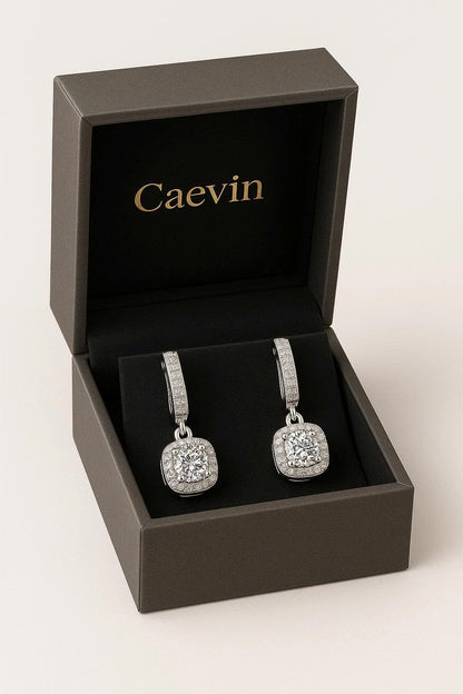 Super White Lab-Created Diamond Earrings